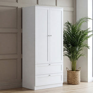 Altino 2 Door 2 Drawer Wardrobe, White
