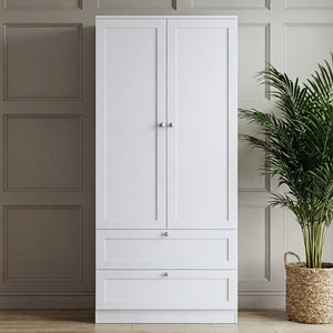 Altino 2 Door 2 Drawer Wardrobe, White