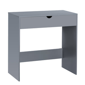 Rivela 1 Drawer Dressing Table, Grey Vanity Desk, Bedroom Furniture