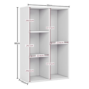 5-Cube Storage Cabinet Unit, White