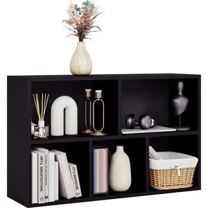 5-Cube Storage Cabinet Unit, Black