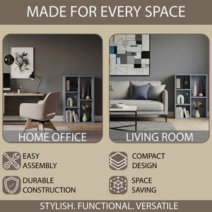 5-Cube Storage Cabinet Unit, Grey