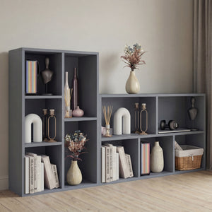 5-Cube Storage Cabinet Unit, Grey