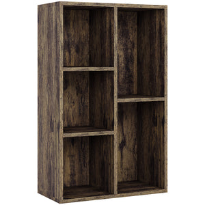 5-Cube Storage Cabinet Unit, Dark Wood