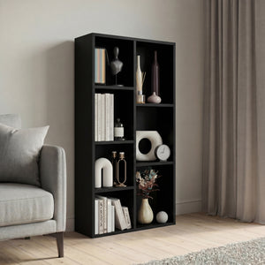 7-Cube Storage Cabinet Unit, Black