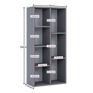 7-Cube Storage Cabinet Unit, Grey