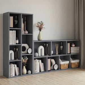 7-Cube Storage Cabinet Unit, Grey