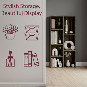 7-Cube Storage Cabinet Unit, Grey