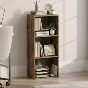 Oxford 3-Tier Cube Bookcase - Dark Wood