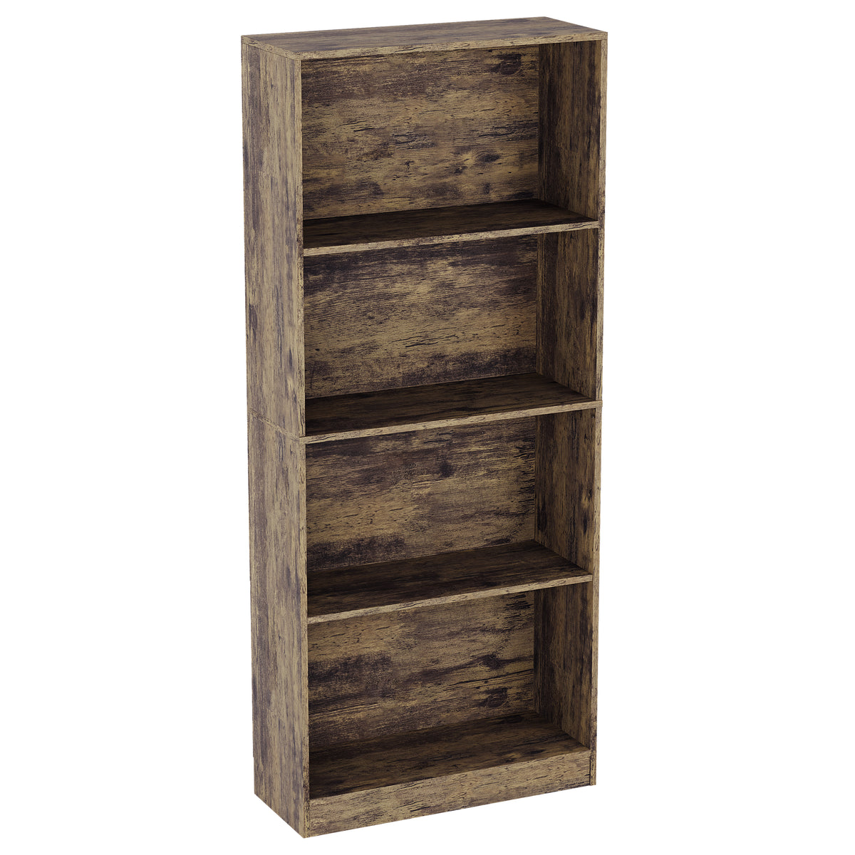 Cambridge 4-Tier Large Bookcase - Dark Wood