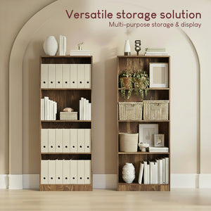 Cambridge 4-Tier Large Bookcase - Dark Wood