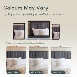 Vellaro Single Ottoman Fabric Bed, Dark Grey Linen