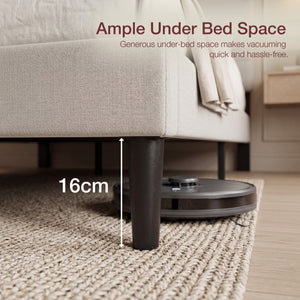 Vandura Double Fabric Bed and Mattress, Beige Linen