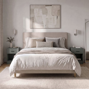 Riano 1 Drawer Bedside  Chest Set Green Bedroom Storage Unit
