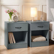 Riano 1 Drawer Bedside  Chest Set Green Bedroom Storage Unit
