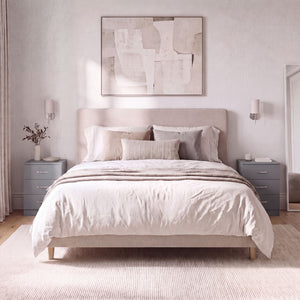 Riano 3 Drawer Bedside  Chest Set Grey Bedroom Storage Unit
