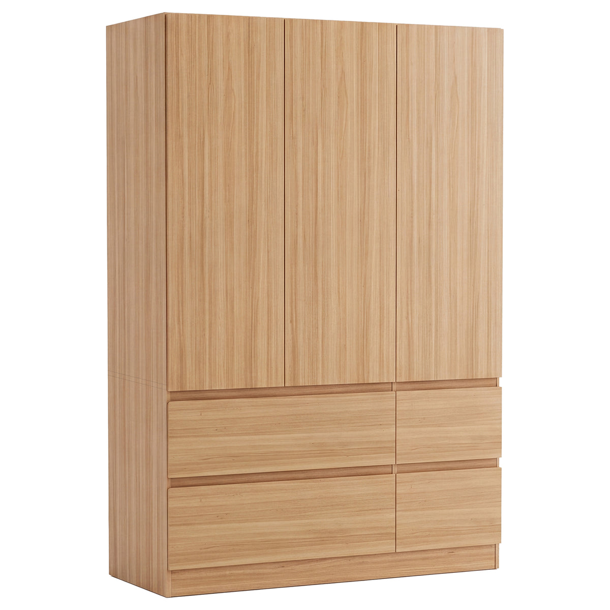 Denver 3 Door 4 Drawer Wardrobe, Pine