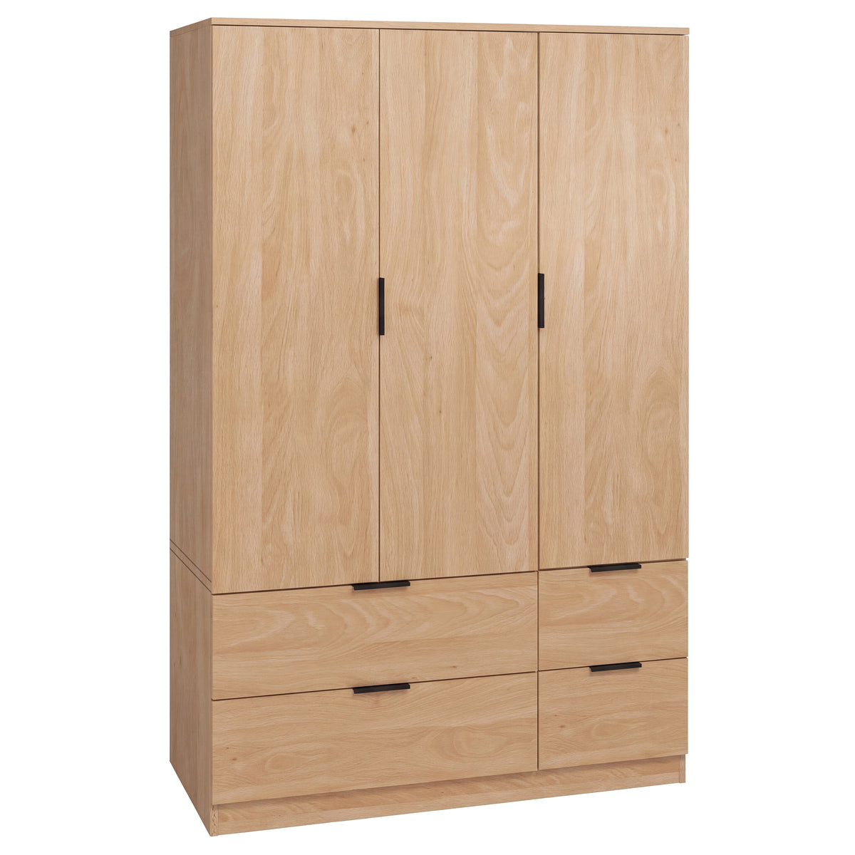 Trega 3 Door 4 Drawer Wardrobe, Pine
