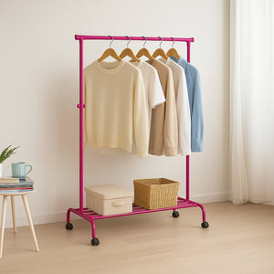 Single Garment Rack - Pink