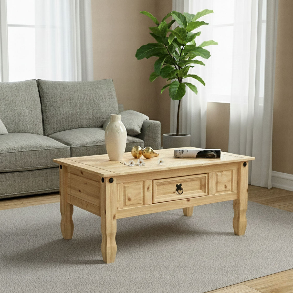 Corona 1-Drawer Coffee Table