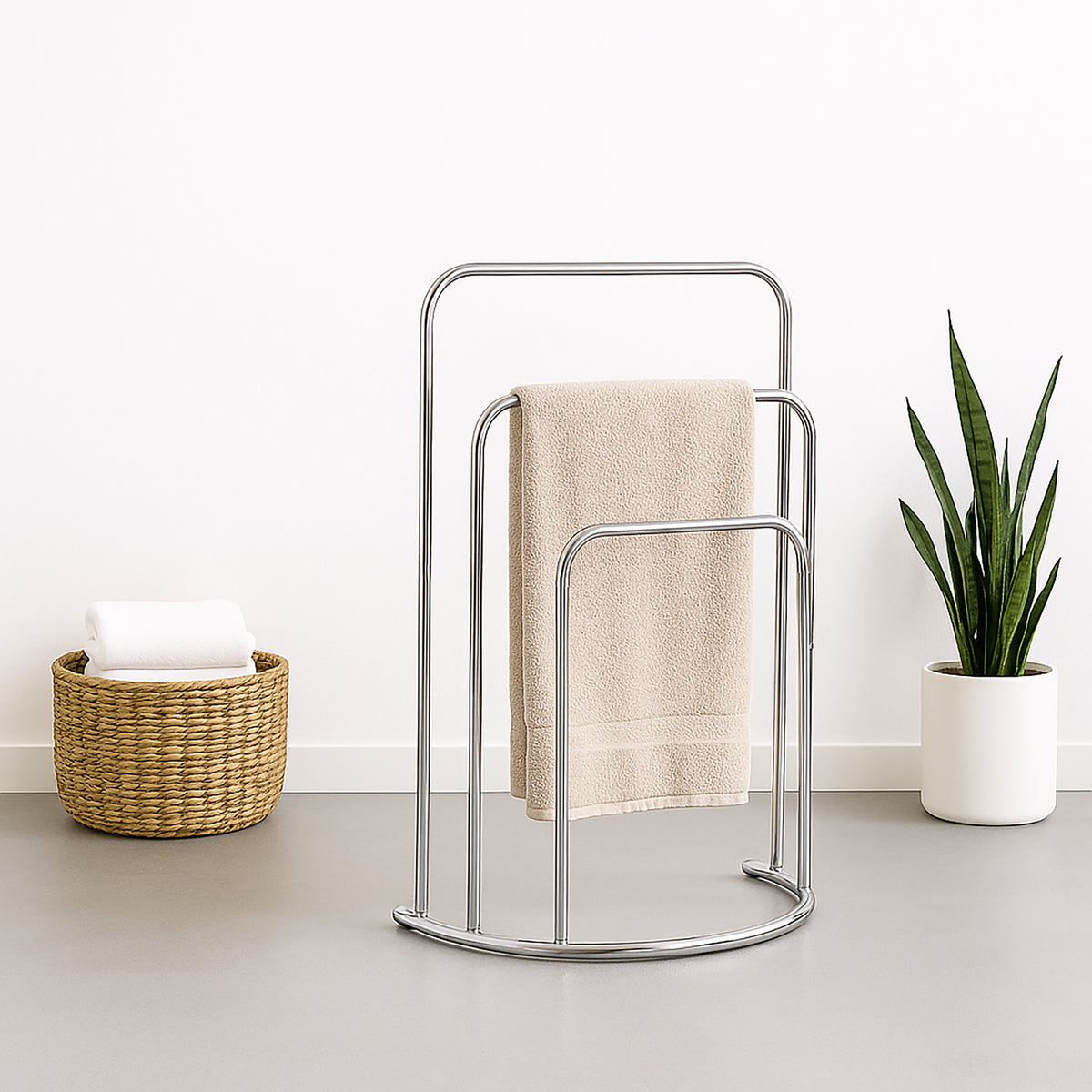 3-Tier Towel Stand - Curved