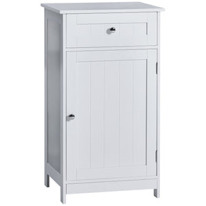 Priano 1-Door 1-Drawer Freestanding Cabinet, White