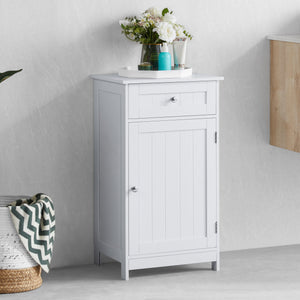 Priano 1-Door 1-Drawer Freestanding Cabinet, White
