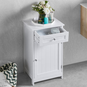 Priano 1-Door 1-Drawer Freestanding Cabinet, White