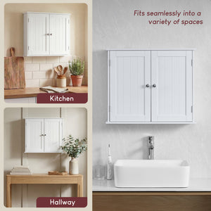 Priano 2-Door Wall Cabinet - White