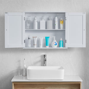 Priano 2-Door Wall Cabinet - White