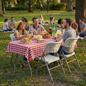 Folding 5ft Table & Set of 4 Folding Chairs
