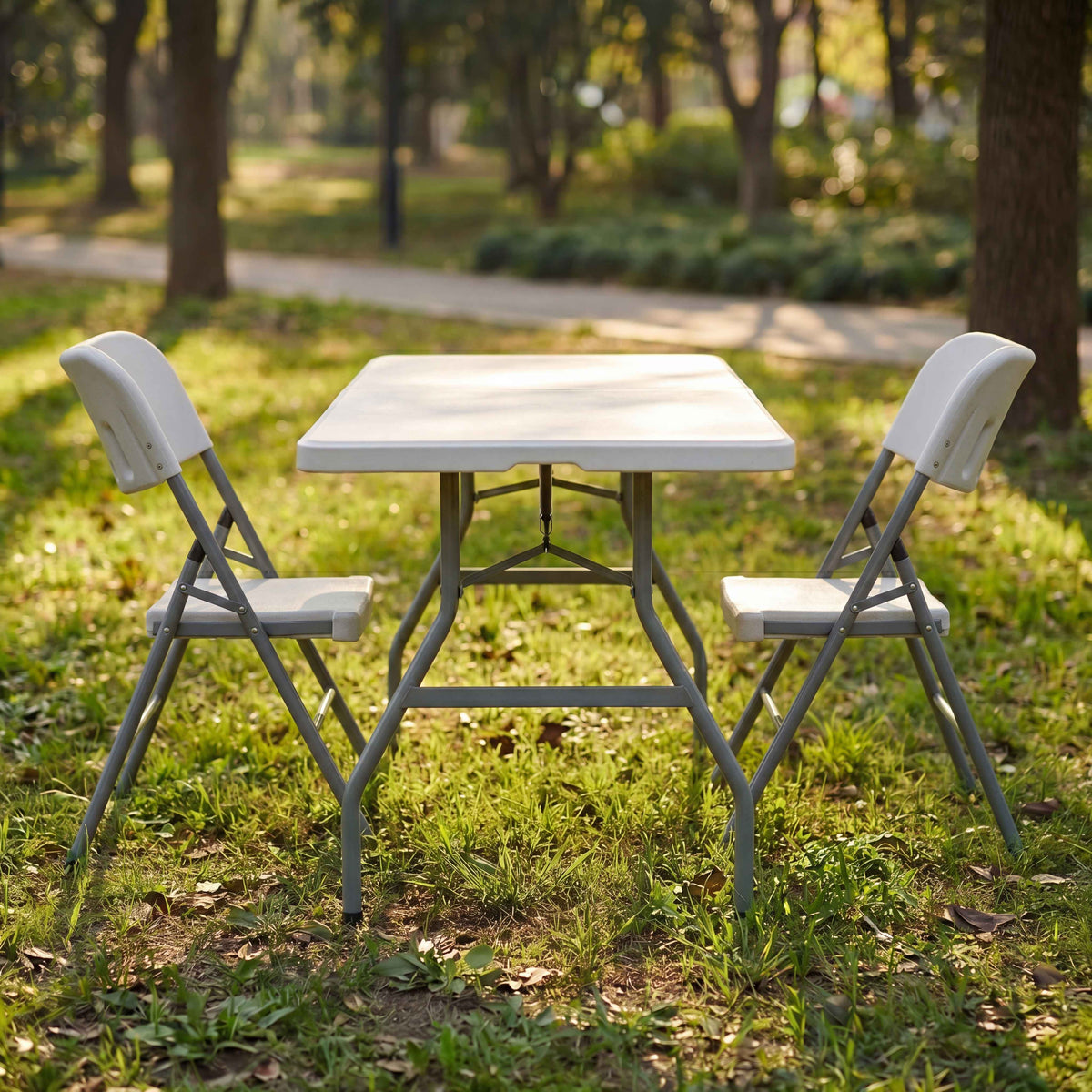 Folding 6ft Table & Set of 2 Folding Chairs