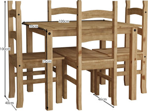 Corona 4-Seater Dining Set