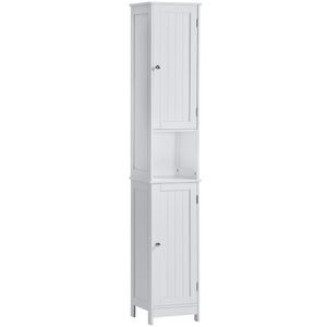 Priano 2-Door Tall Cabinet - White