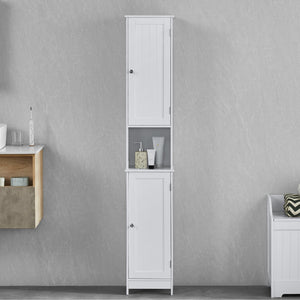 Priano 2-Door Tall Cabinet - White
