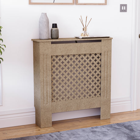 Oxford Radiator Cover - Unfinished, Small, Modern Design
