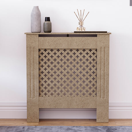 Oxford Radiator Cover - Unfinished, Small, Modern Design
