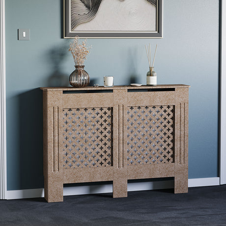 Oxford Radiator Cover - Unfinished, Medium, Modern Design
