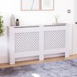 Oxford Radiator Cover - White, Large, Modern Design
