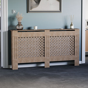 Oxford Radiator Cover - Unfinished, Large, Modern Design
