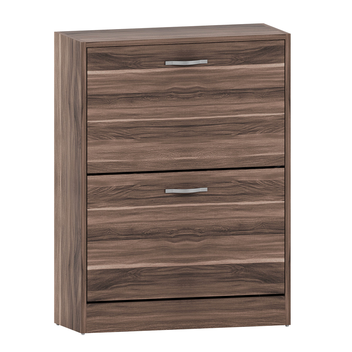 2-Drawer Shoe Cabinet, Walnut