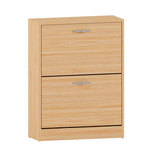 2-Drawer Shoe Cabinet, Pine