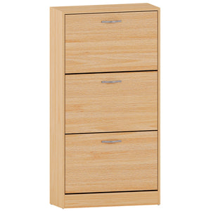 3-Drawer Shoe Cabinet, Pine