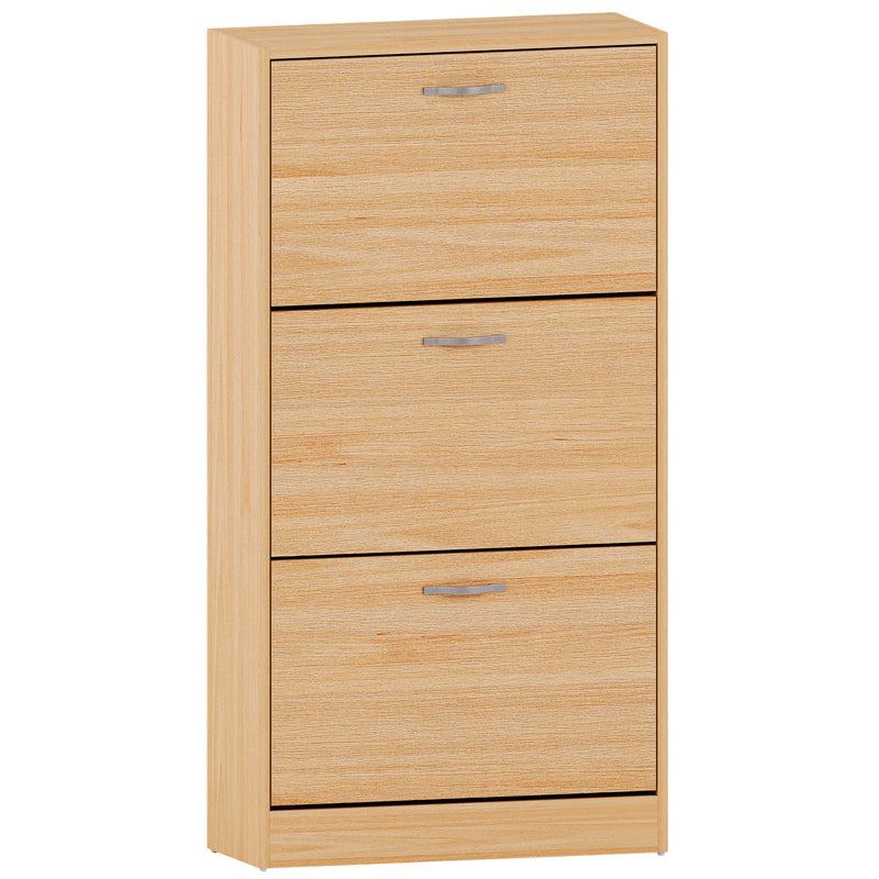 3-Drawer Shoe Cabinet, Pine
