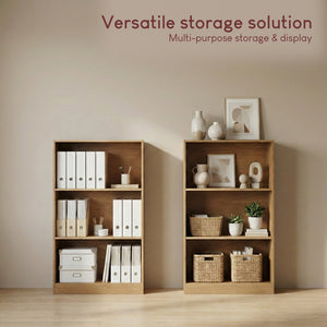 Cambridge 3-Tier Medium Bookcase - Oak