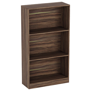 Cambridge 3-Tier Medium Bookcase - Walnut
