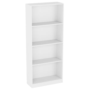 Cambridge 4-Tier Large Bookcase - White