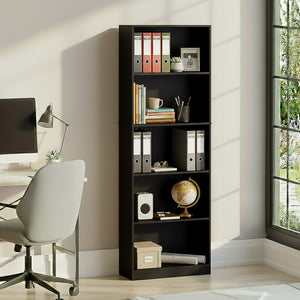 Cambridge 5-Tier Extra Large Bookcase - Black