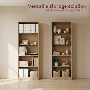 Cambridge 5-Tier Extra Large Bookcase - Oak