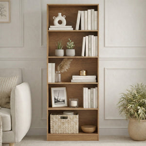 Cambridge 5-Tier Extra Large Bookcase - Oak